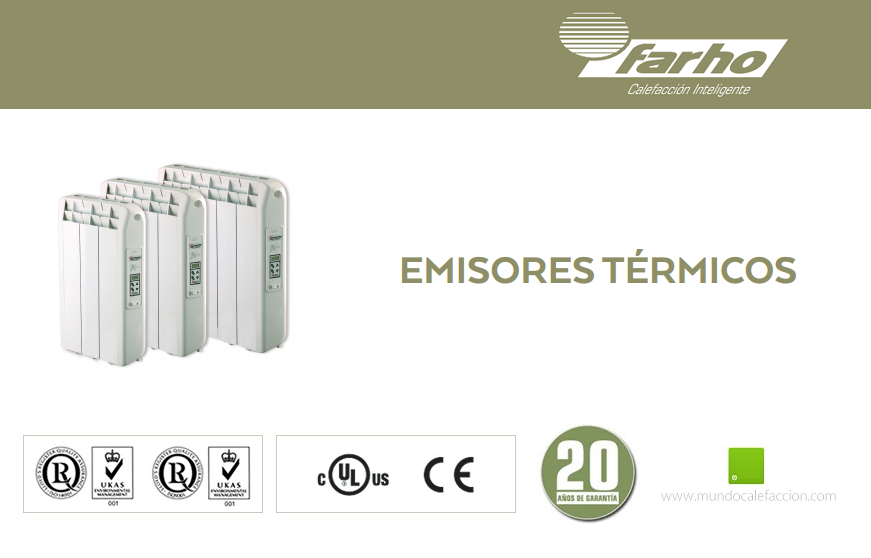 Farho Tessla Programable 750W (6 elementos) Radiador Eléctrico de