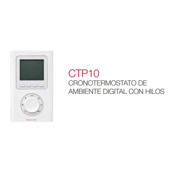 CTP10 Cronotermostato de ambiente digital con hilos Elnur Gabarrón