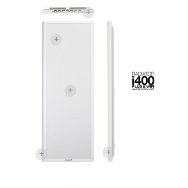 i400 blanco. Emisor térmico Newatt de bajo consumo 400 - 800 w