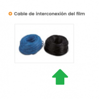 Azul - cable de doble aislamiento Film radiante