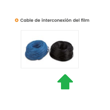 Negro - cable de doble aislamiento Film radiante