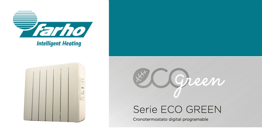 farho Radiador Electrico Eco Green 1210W (11) · Emisor Termico con