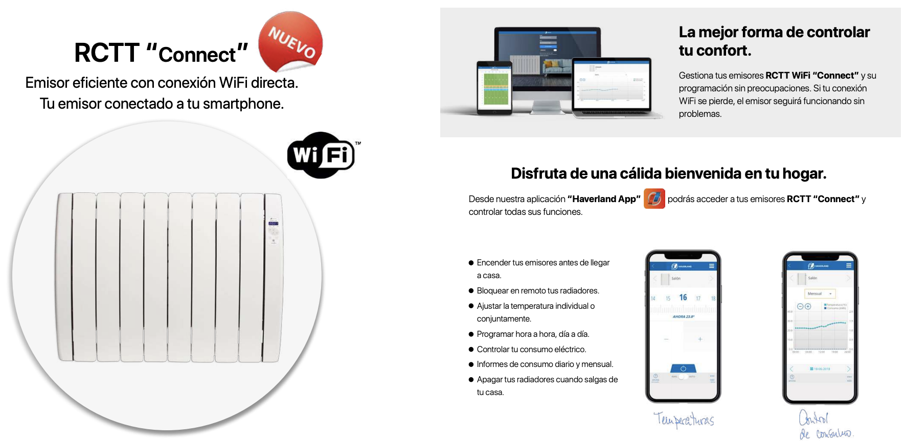 Emisores térmicos ceramicos y de fluidos. Calefacción eléctrica eficiente