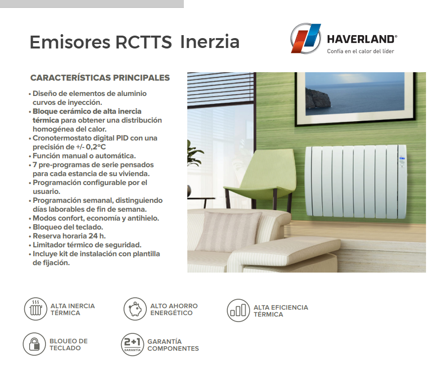 Emisores térmicos ceramicos y de fluidos. Calefacción eléctrica eficiente