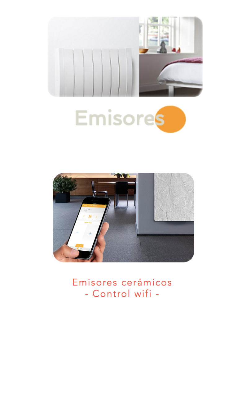 Radiadores ceramicos con control wifi.pn