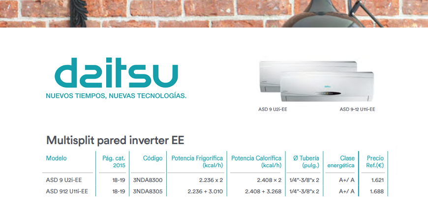 Aire acondicionado Multisplit inverter ASD9U2I